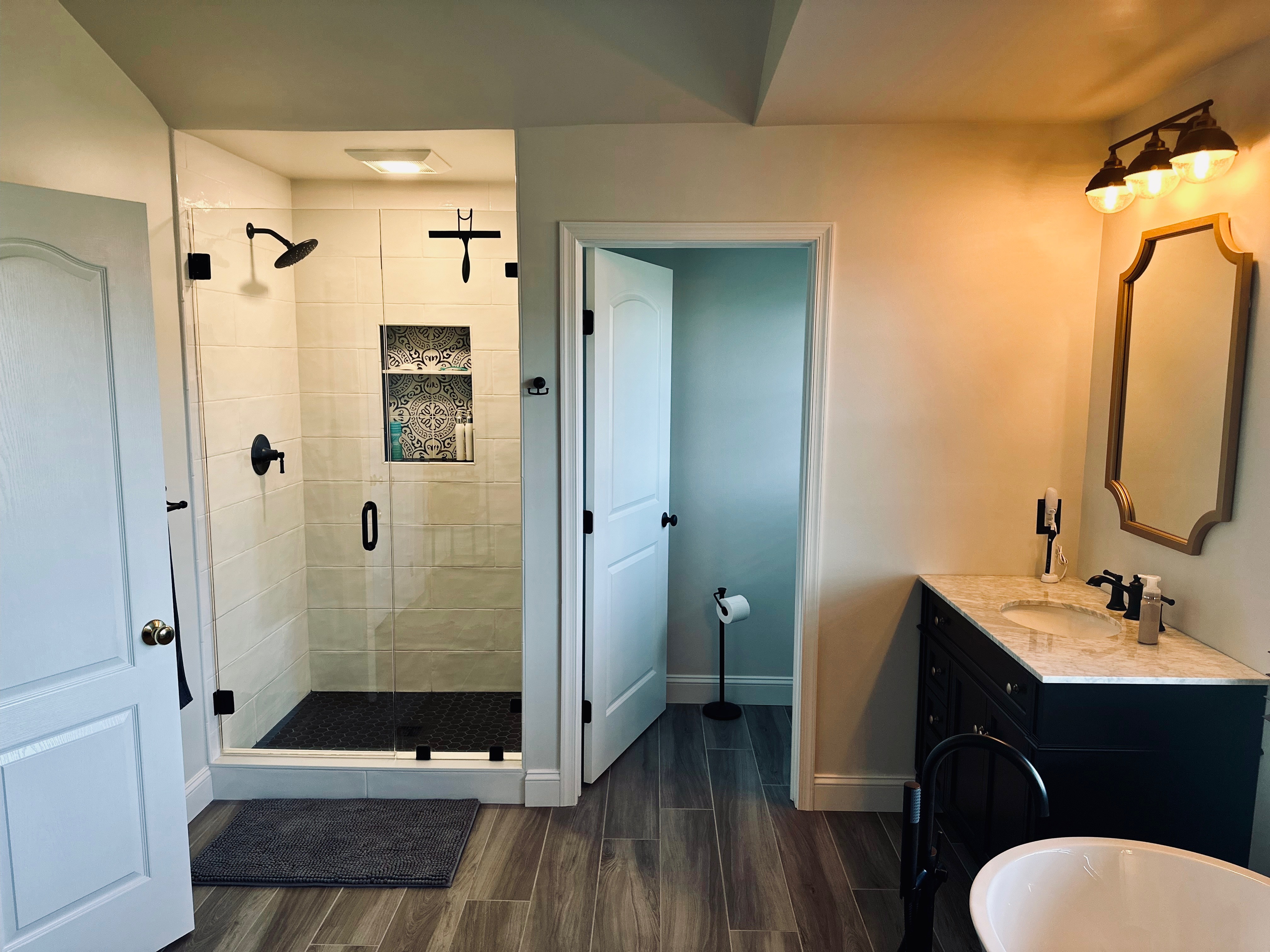 Custom Shower And Toilet Room